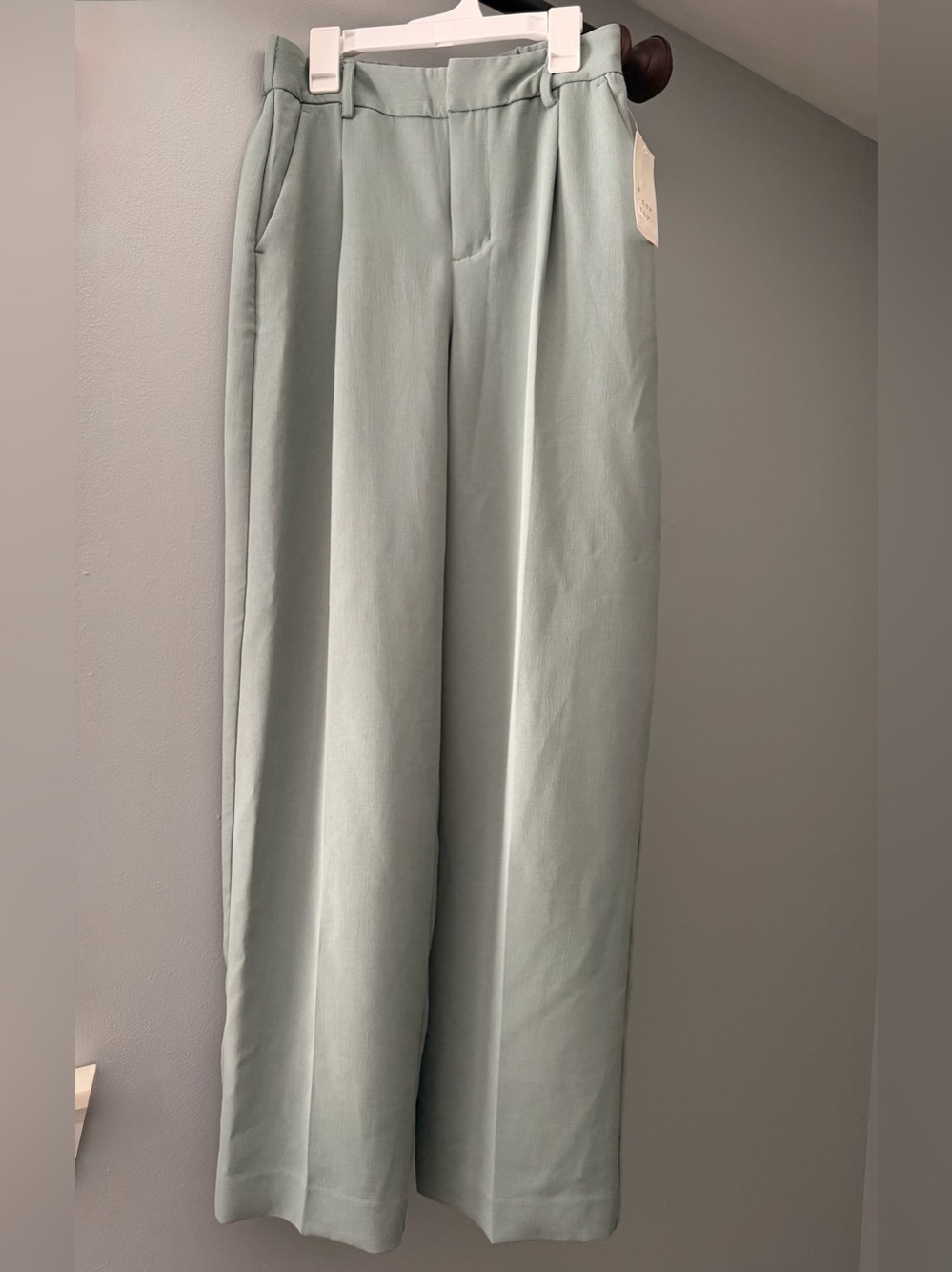 A New Day Sage Green Signature Crepe Essential Trouser Size 0 Regular